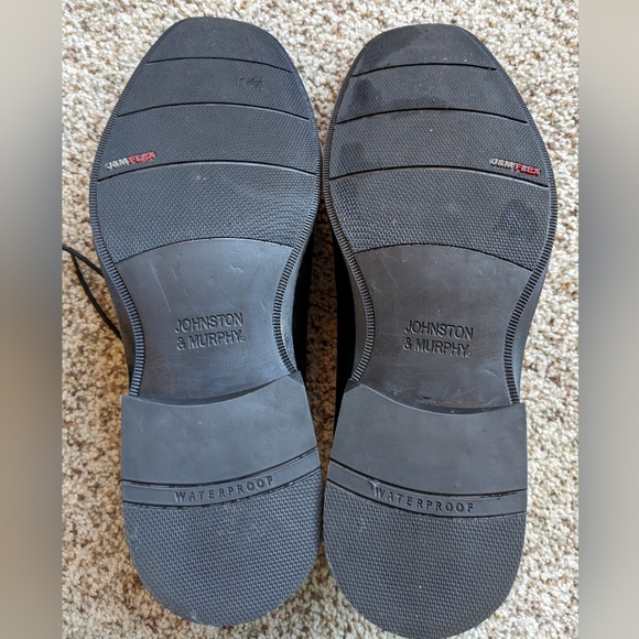 Black toe cap dress shoes 12M - Picture 2 of 7